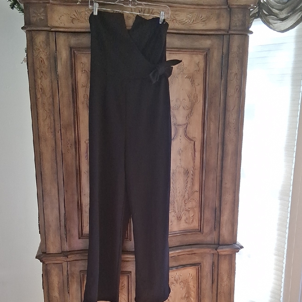 Trixxi Black Strapless Jumpsuit